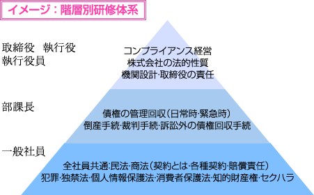 イメージ：階層別研修体系